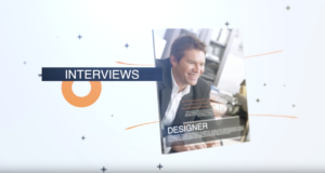 Magazine interviews designer